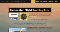 Desktop Screenshot of helicopterflighttraininginc.com